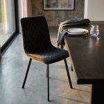 AULENA - sedia di design moderno in velluto