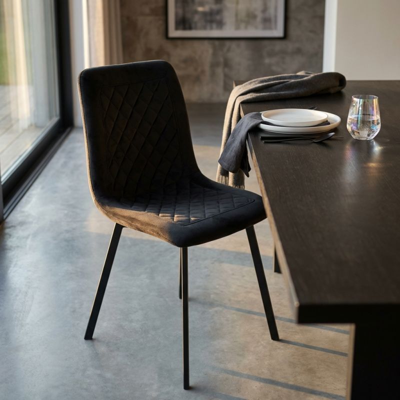 AULENA - sedia di design moderno in velluto