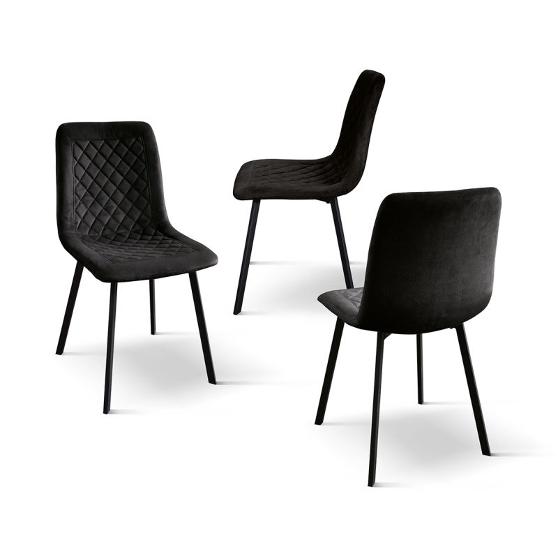 AULENA - sedia di design moderno in velluto