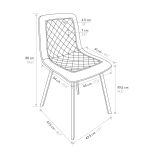AULENA - sedia di design moderno in velluto