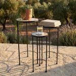 SILVES - set tre fioriere rotonde