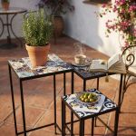 SILVES - set tre fioriere quadrate