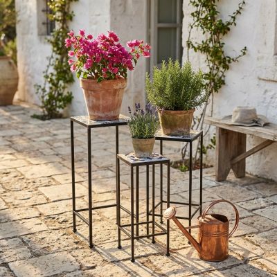 ALMADA - set tre fioriere quadrate