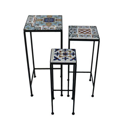 ALMADA - set tre fioriere quadrate