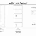 GARE - armadio moderno con due ante e due cassetti
