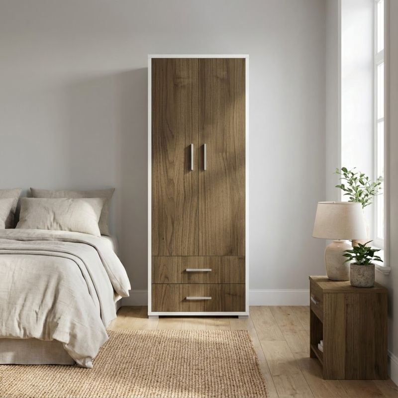 GARE - armadio moderno con due ante e due cassetti