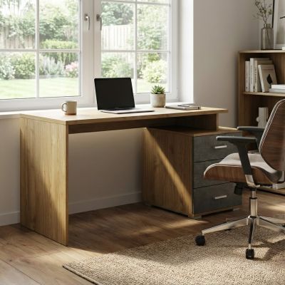 LIPSIA - scrivania con cassettiera