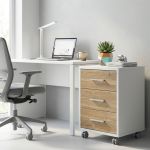 GARE - cassettiera per ufficio 3 cassetti con ruote