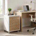 GARE - cassettiera per ufficio 3 cassetti con ruote