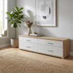 DOMA - porta tv moderno con 4 cassetti