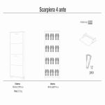 BEA - scarpiera a 4 ante