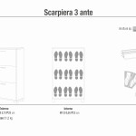 PAC - scarpiera a 3 ante