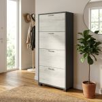 ESSENZA - scarpiera a 4 ante