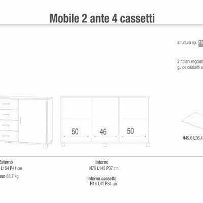 KITON - madia moderna per soggiorno