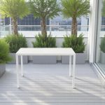 AUTOLIV - tavolo da esterno autolivellante in acciaio cm 80 x 120 x 76 h