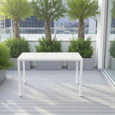 AUTOLIV - tavolo da esterno autolivellante in acciaio cm 80 x 120 x 76 h