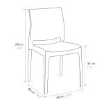 ELLIOT - sedia di design moderno polipropilene