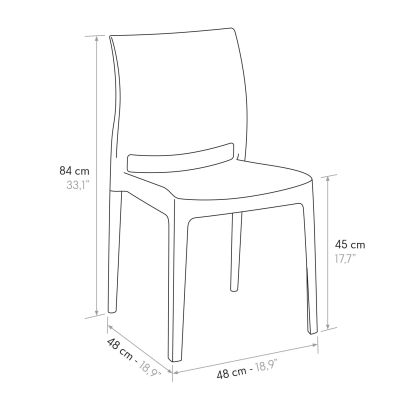 ELLIOT - sedia di design moderno polipropilene