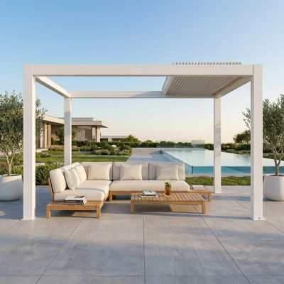 Pergola bioclimatica retrattile motorizzata 4x4 m