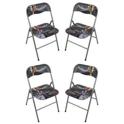 LUCIE - sedia pieghevole salvaspazio set da 4 city