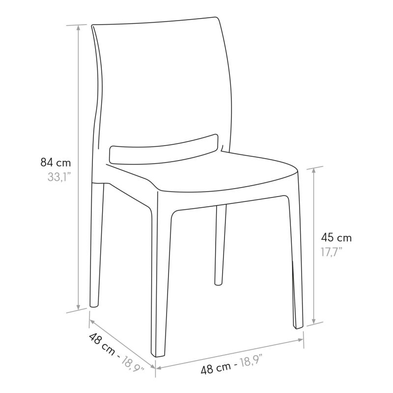 ELLIOT - sedia di design moderno polipropilene