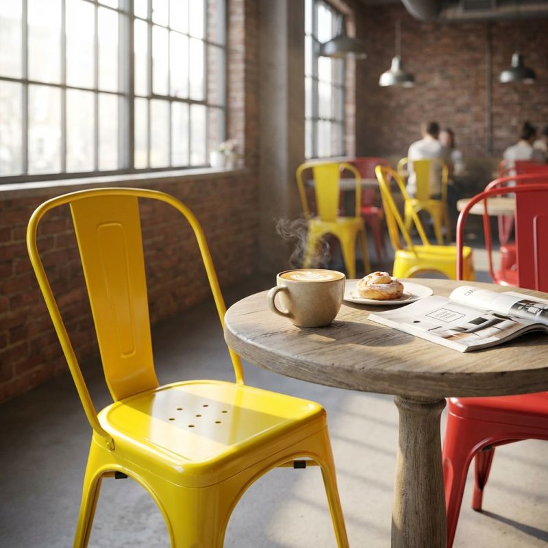 AGATHA - sedia in metallo industrial