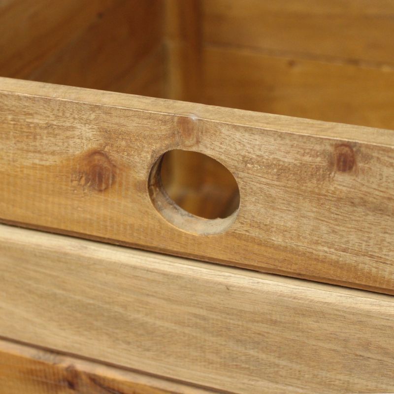 SUSAN - set di 3 cassette in legno di mogano