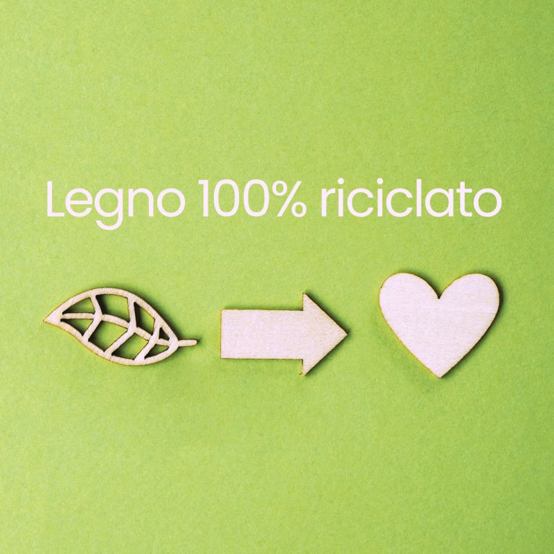 RAVI - fioriera piccola in legno riciclato