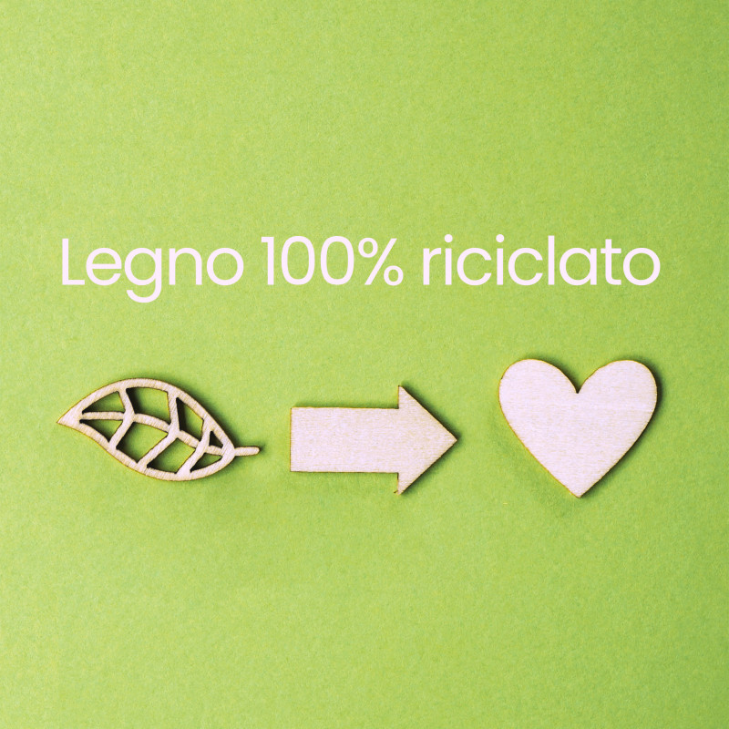 RAVI - fioriera piccola in legno riciclato