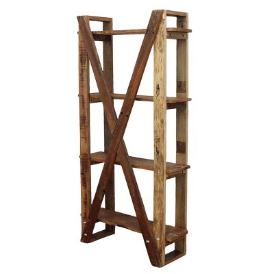 TEMPUS - mobile in legno riciclato con 4 ripiani