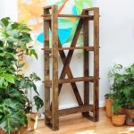 TEMPUS - mobile in legno riciclato con 4 ripiani