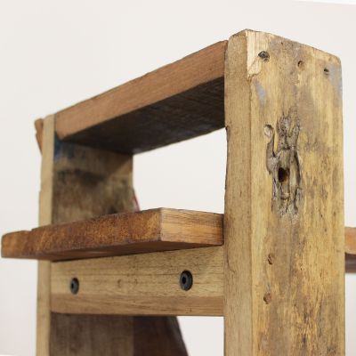 TEMPUS - mobile in legno riciclato con 4 ripiani