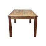 PERSEUS - tavolo da pranzo fisso in legno riciclato