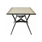 ANXO - tavolo con piano rettangolare e mosaico beige e antracite