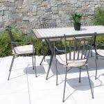 ODETTE - poltrona in metallo verniciato a polvere antracite