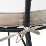 ODETTE - poltrona in metallo verniciato a polvere antracite