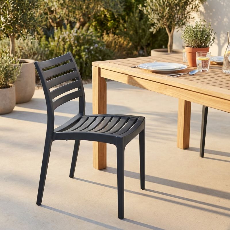 ZULE - sedia in polipropilene impilabile