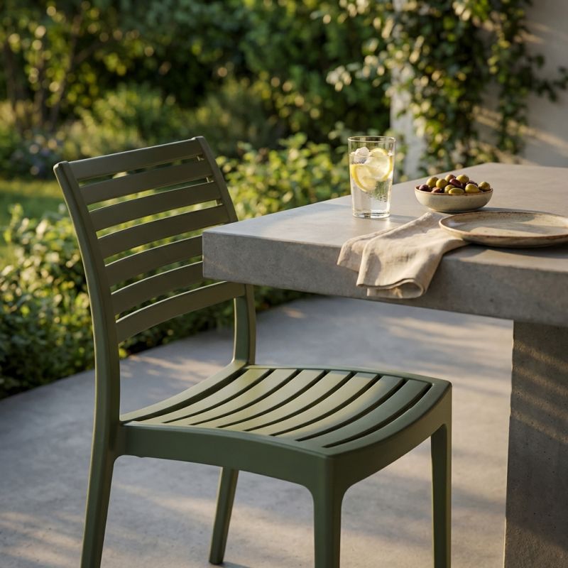 ZULE - sedia in polipropilene impilabile