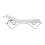 CAPITOL - lettino in polipropilene impilabile antracite o bianco