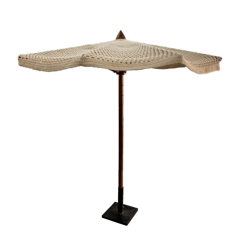 YARI - ombrellone in cotone macramè