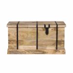 JORDI - tavolino in legno di mango con porta bottiglie