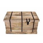 JORDI - tavolino in legno di mango con porta bottiglie