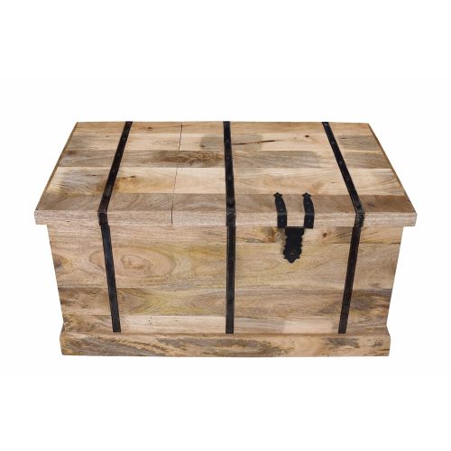 JORDI - tavolino in legno di mango con porta bottiglie