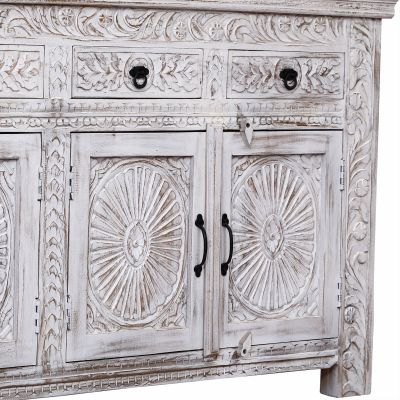 CARMEN - mobile in legno di mango con 4 ante e 4 cassetti