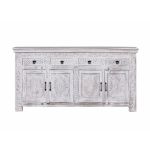 CARMEN - mobile in legno di mango con 4 ante e 4 cassetti