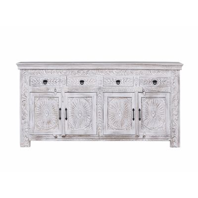 CARMEN - mobile in legno di mango con 4 ante e 4 cassetti