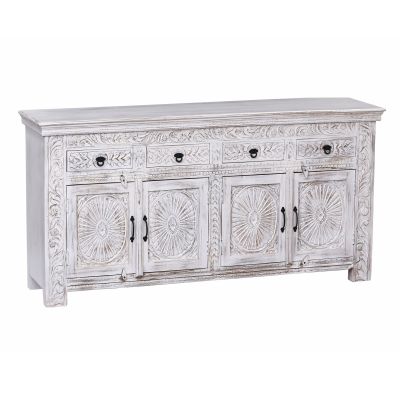 CARMEN - mobile in legno di mango con 4 ante e 4 cassetti