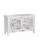 ZAYRA - mobile in legno di mango con 2 ante