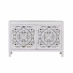 ZAYRA - mobile in legno di mango con 2 ante