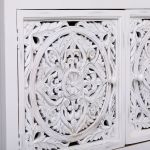 ZAYRA - mobile in legno di mango con 2 ante